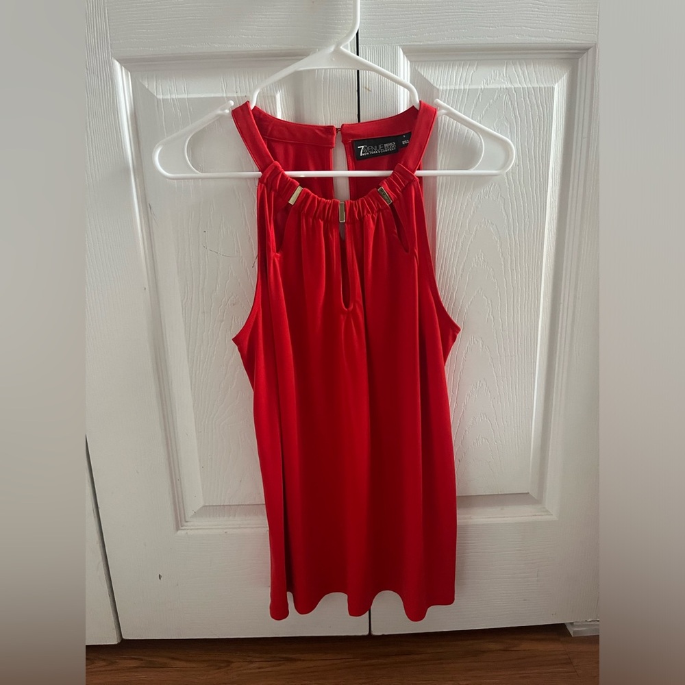 Scarlet Sleeveless Blouse